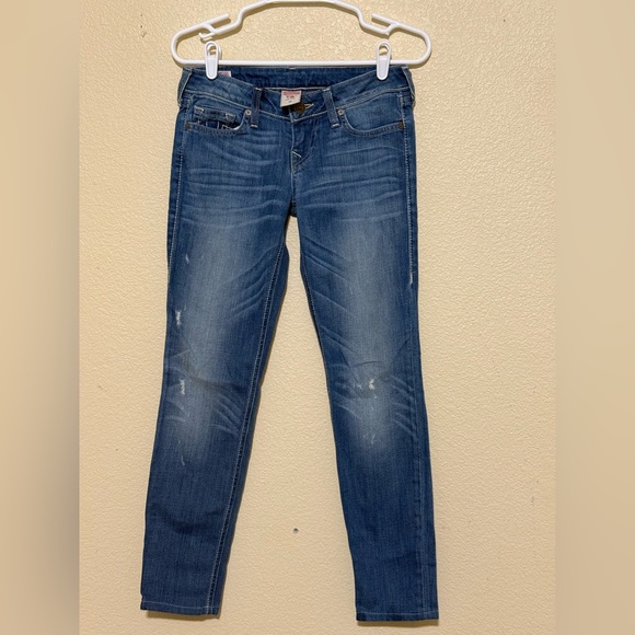 True Religion Women's Blue Skinny Jeans - Picture 1 of 7